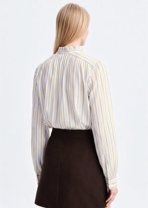 Hilda Blouse in Ecru/Blue from VANESSA BRUNO at Edito Boutique
