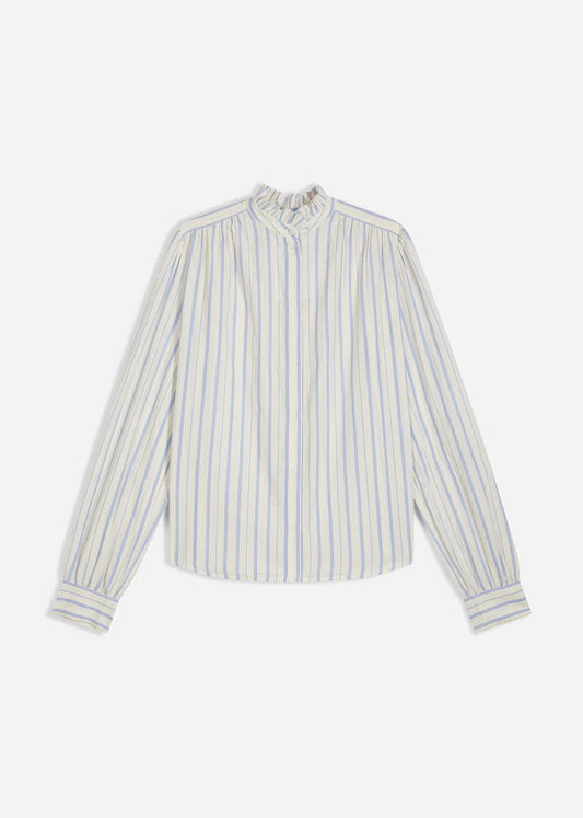 Hilda Blouse in Ecru/Blue from VANESSA BRUNO at Edito Boutique