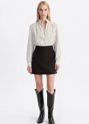 Hilda Blouse in Ecru/Blue from VANESSA BRUNO at Edito Boutique