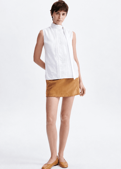 Hilly Sleeveless Blouse in White from VANESSA BRUNO at Edito Boutique