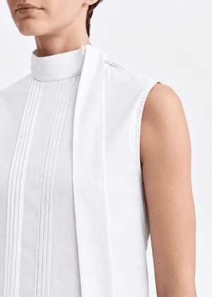 Hilly Sleeveless Blouse in White from VANESSA BRUNO at Edito Boutique