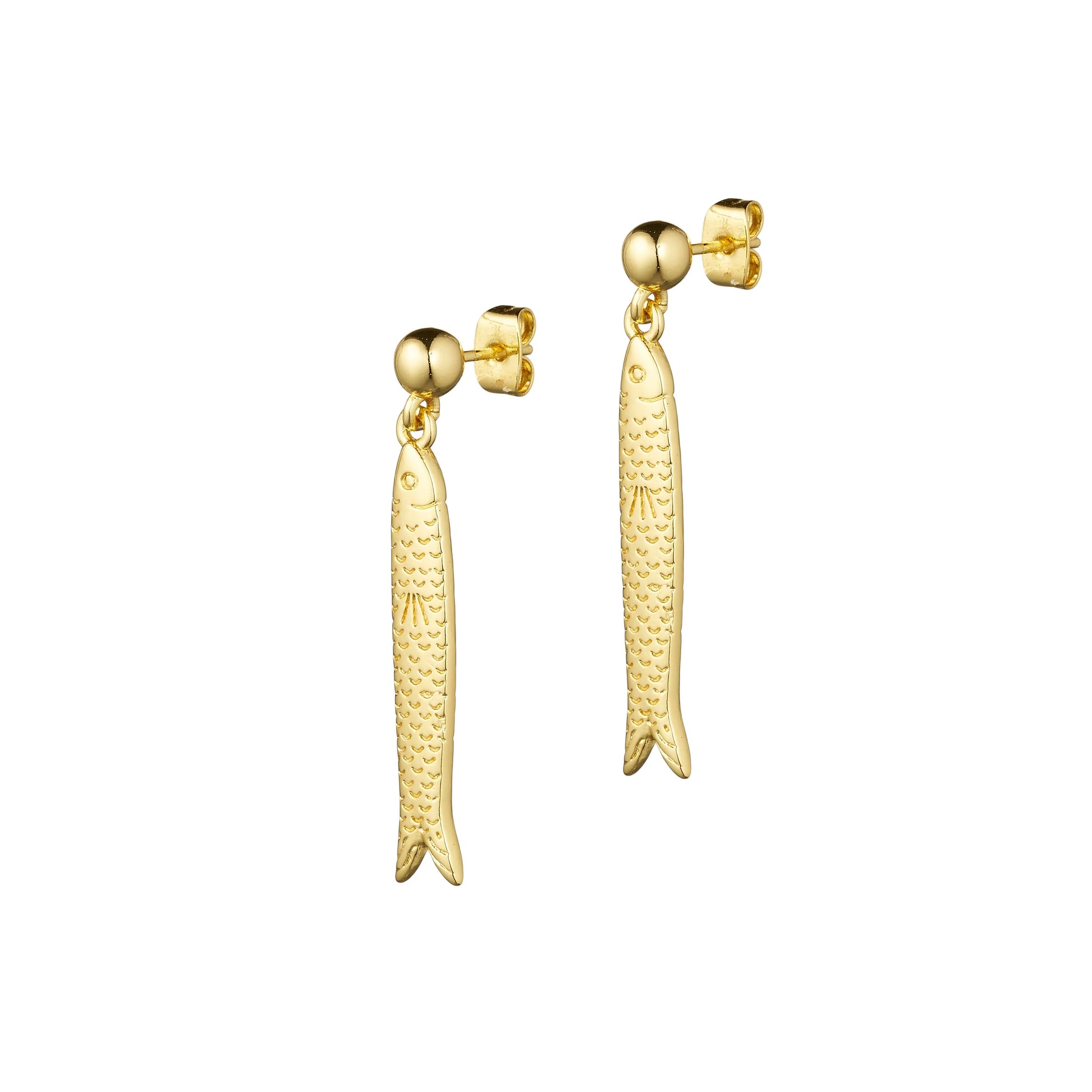 Hippie Fish Earring in Gold from Anni Lu