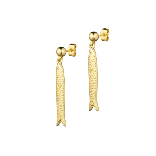 Hippie Fish Earring in Gold from Anni Lu