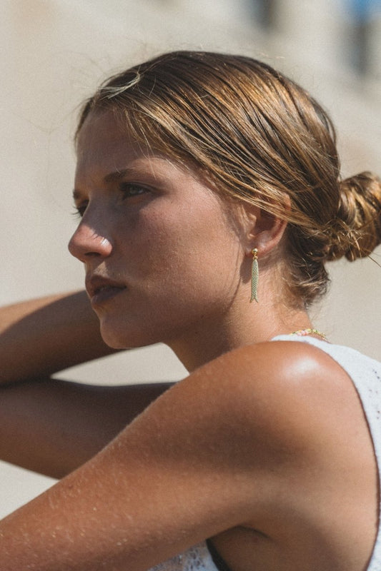 Hippie Fish Earring in Gold from ANNI LU at Edito boutique