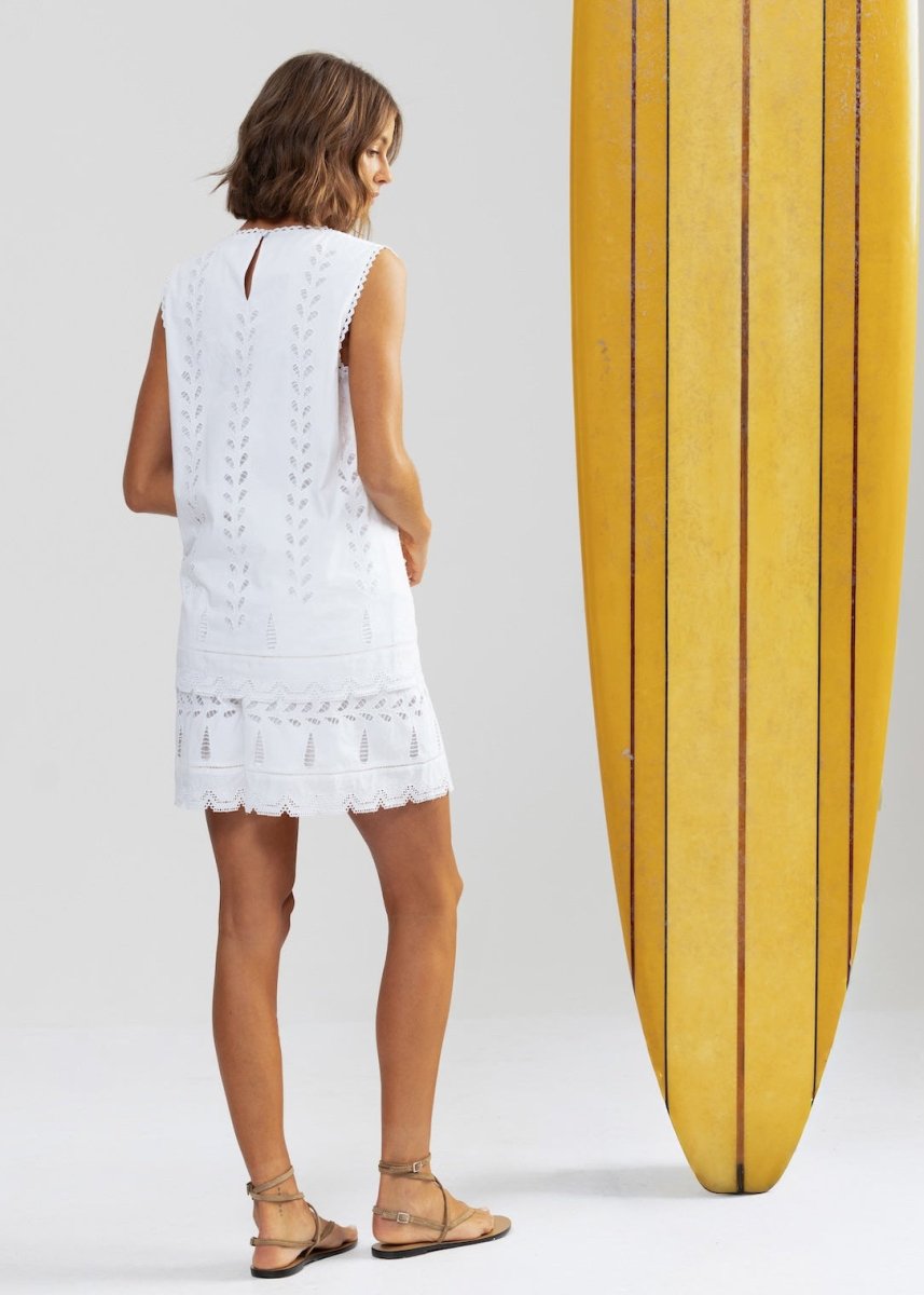 Homemade Lemonade Tank in White from BINNYWEAR at Edito boutique