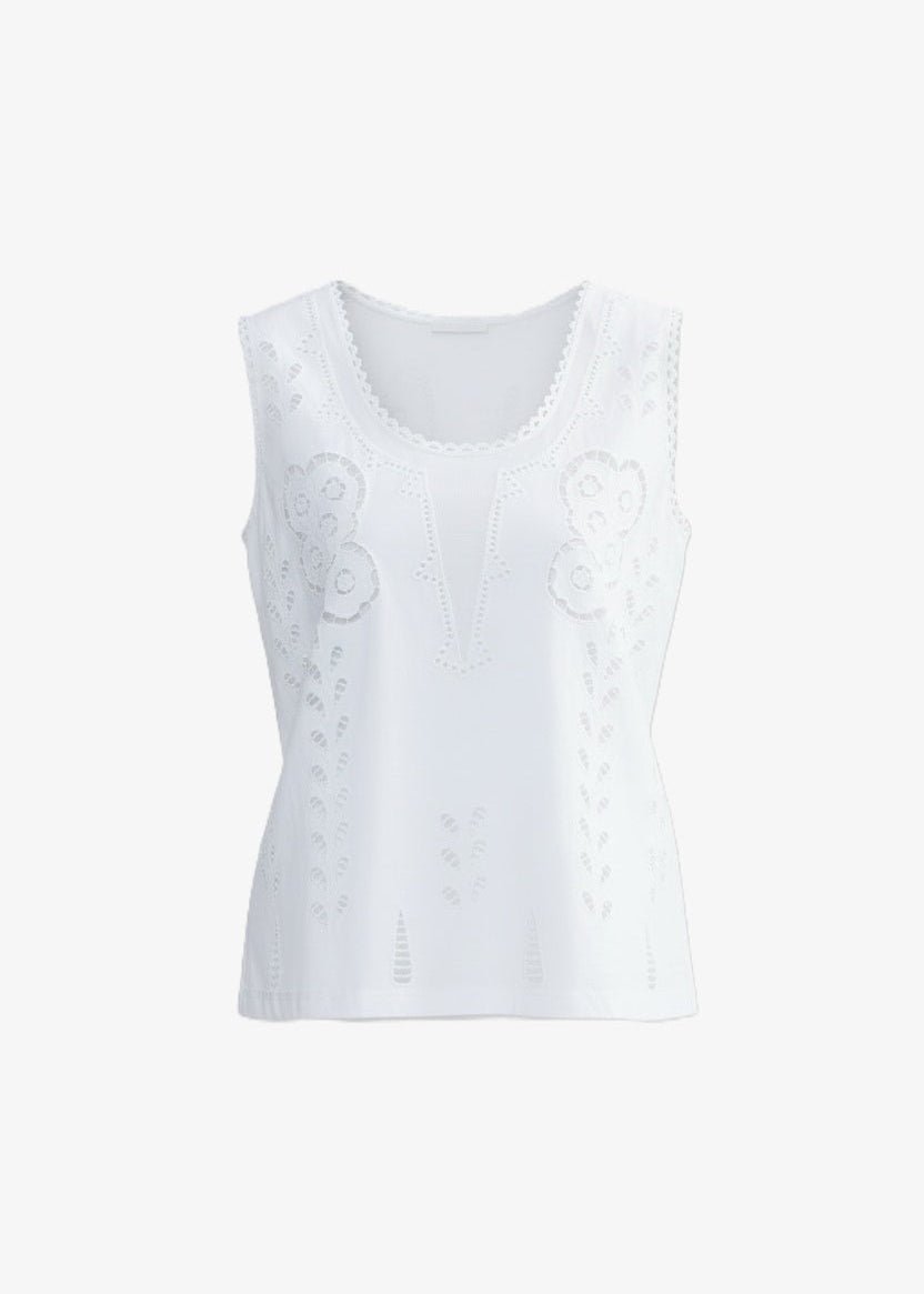Homemade Lemonade Tank in White from BINNYWEAR at Edito boutique