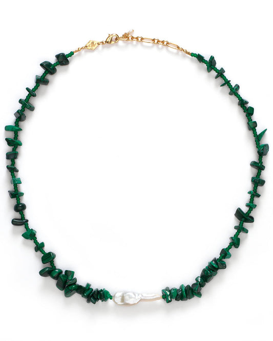 Ines necklace in Green from Anni Lu