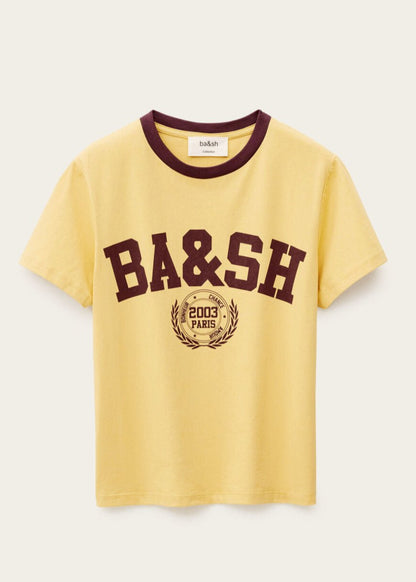 Ioni S/S Tee in Yellow from BA&SH at Edito boutique