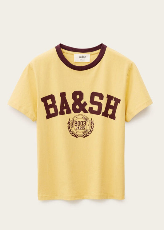 Ioni S/S Tee in Yellow from BA&SH at Edito boutique