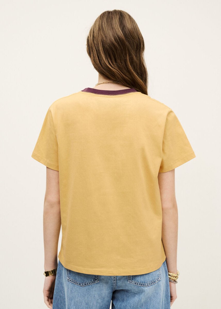 Ioni S/S Tee in Yellow from BA&SH at Edito boutique
