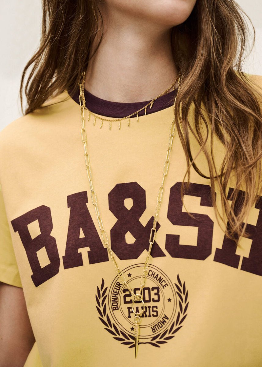 Ioni S/S Tee in Yellow from BA&SH at Edito boutique