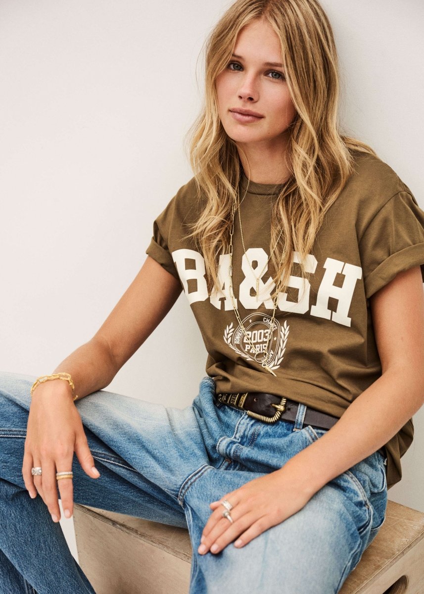 Ioni T-Shirt in Coffee from BA&SH at Edito Boutique