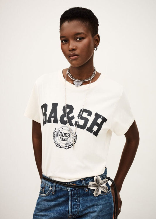 Ioni T-Shirt in Ecru from BA&SH at Edito boutique