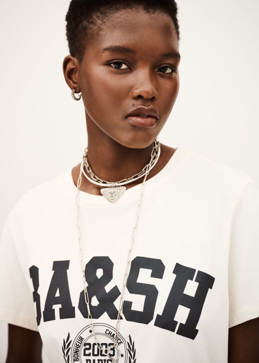 Ioni T-Shirt in Ecru from BA&SH at Edito boutique