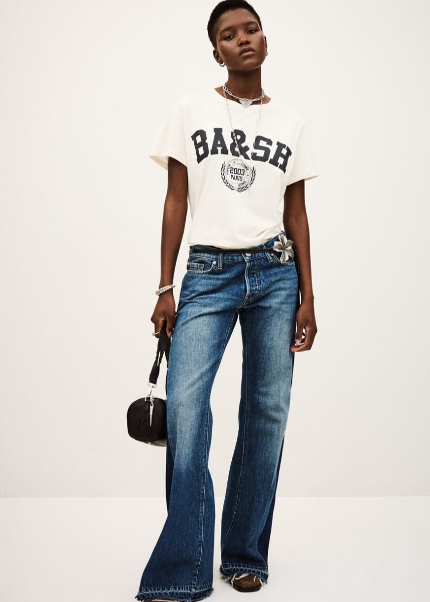 Ioni T-Shirt in Ecru from BA&SH at Edito boutique