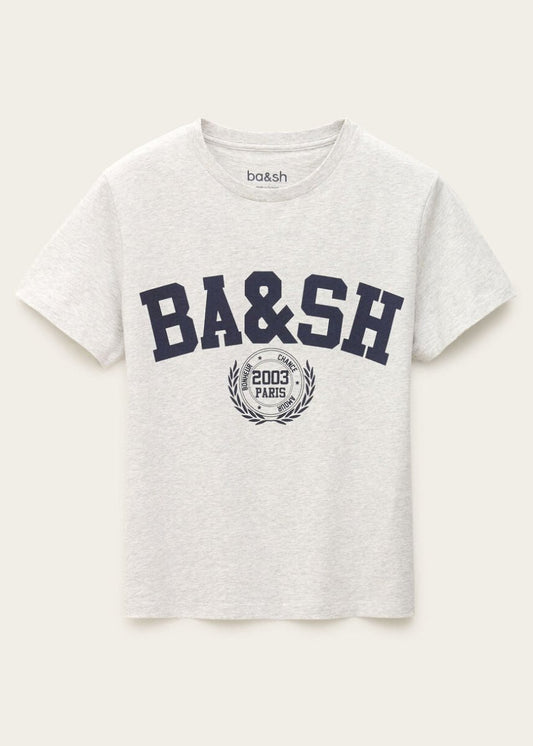 Ioni T-Shirt in Marled Gray from BA&SH at Edito boutique