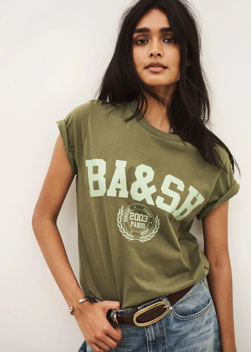 Ioni Tee in Green from BA&SH at Edito Boutique