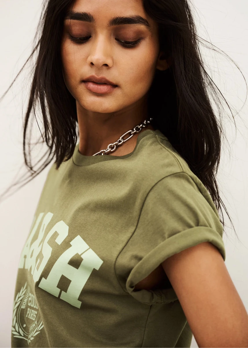 Ioni Tee in Green from BA&SH at Edito Boutique