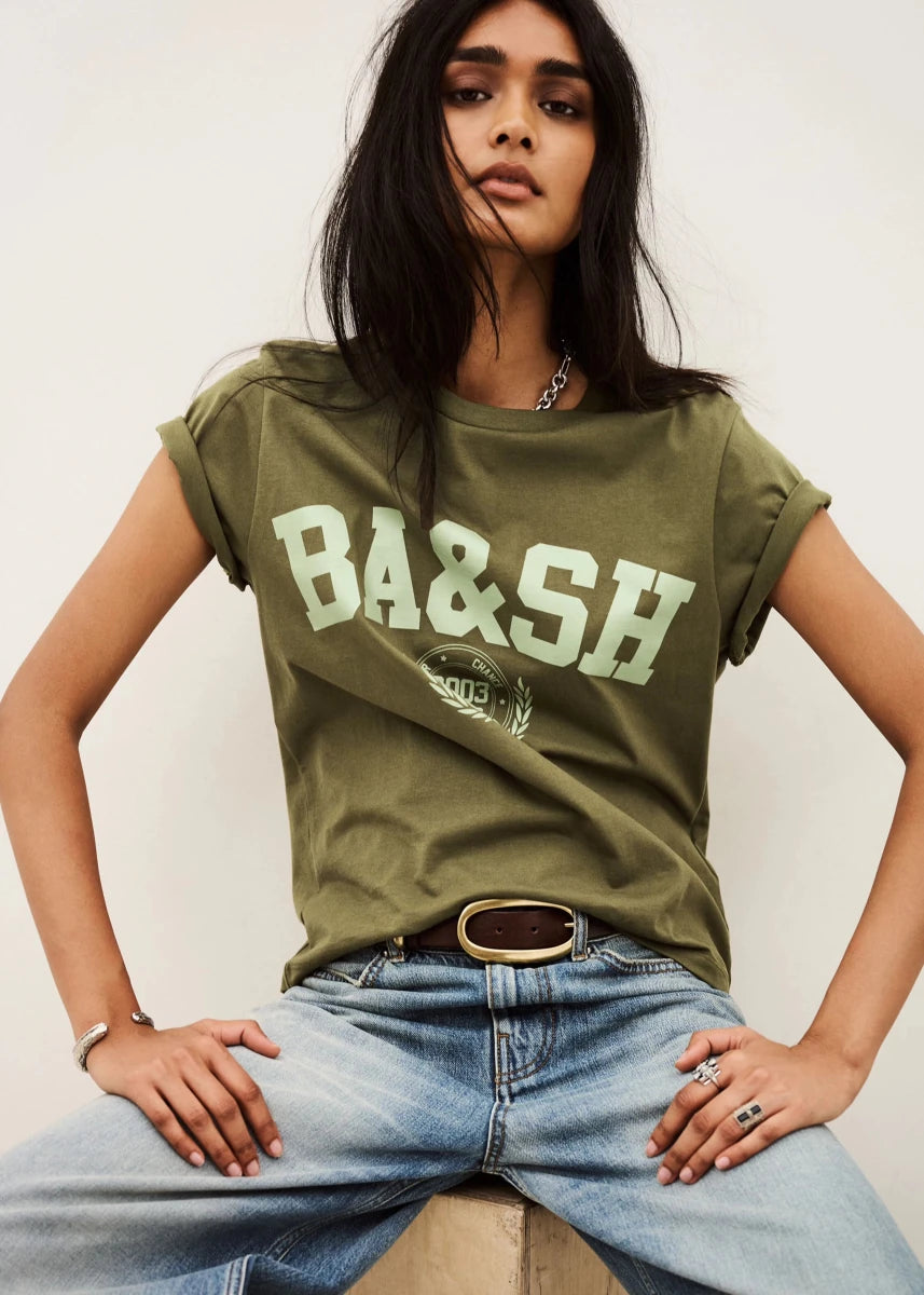 Ioni Tee in Green from BA&SH at Edito Boutique