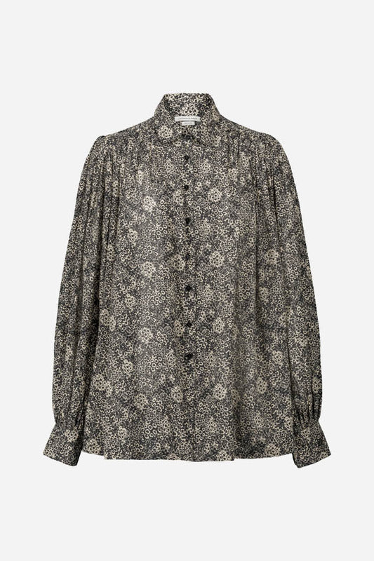 Irene Blouse in Black/Ecru from LAURENCE BRAS at Edito Boutique