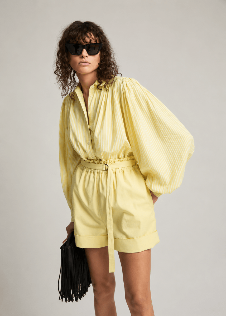 Irene Blouse in Yellow from LAURENCE BRAS at Edito Boutique