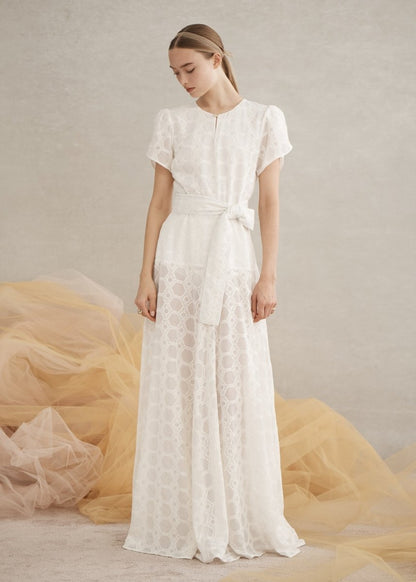 Isabella Maxi Dress in White from LUXE DE VALENTINA at Edito boutique