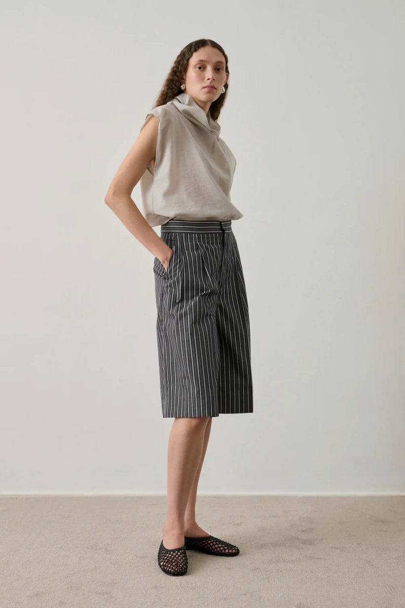 Izumi Blouse in Light Gray from SOEUR at Edito boutique