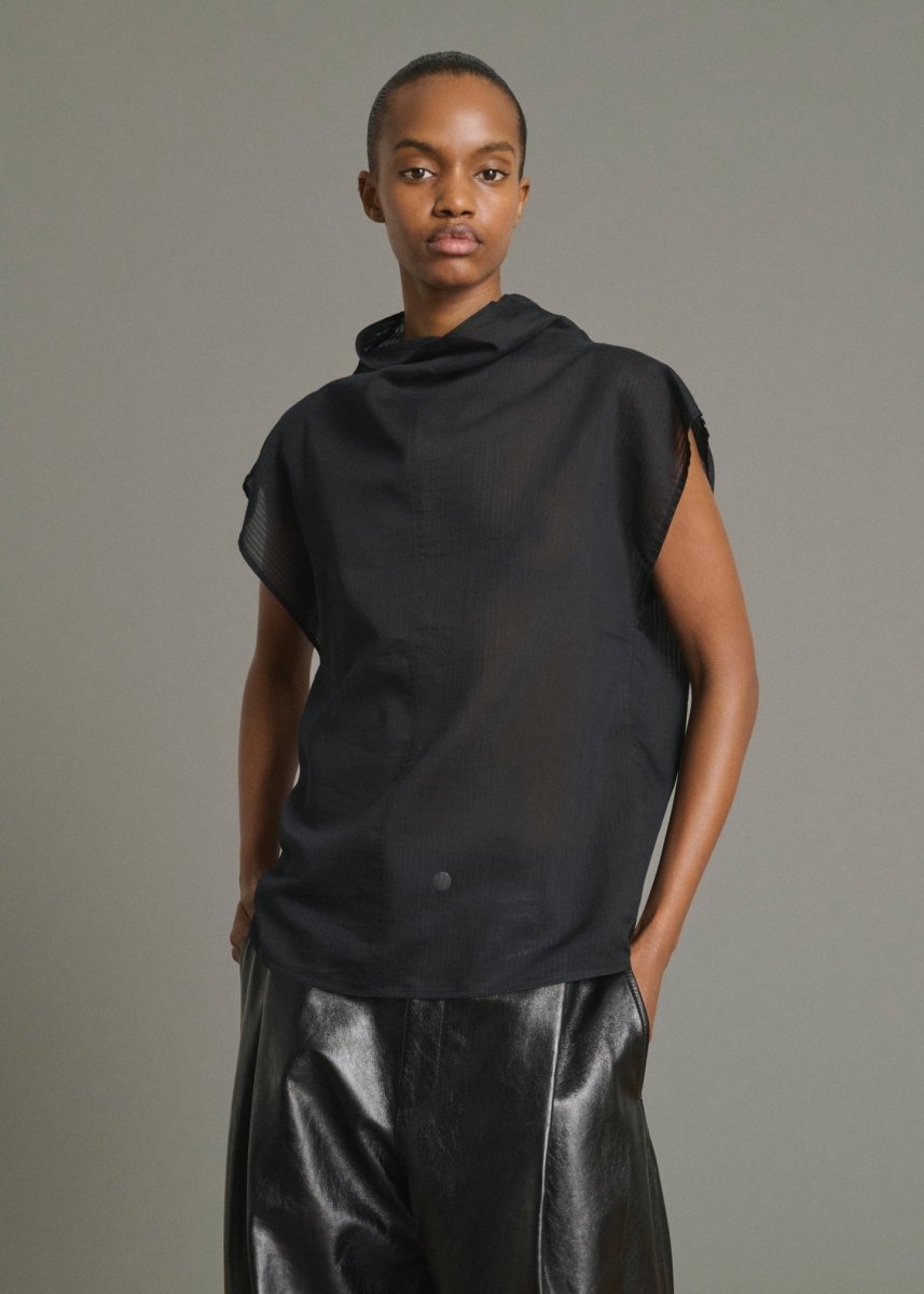 Izumi Silk Blouse in Black from SOEUR at Edito Boutique