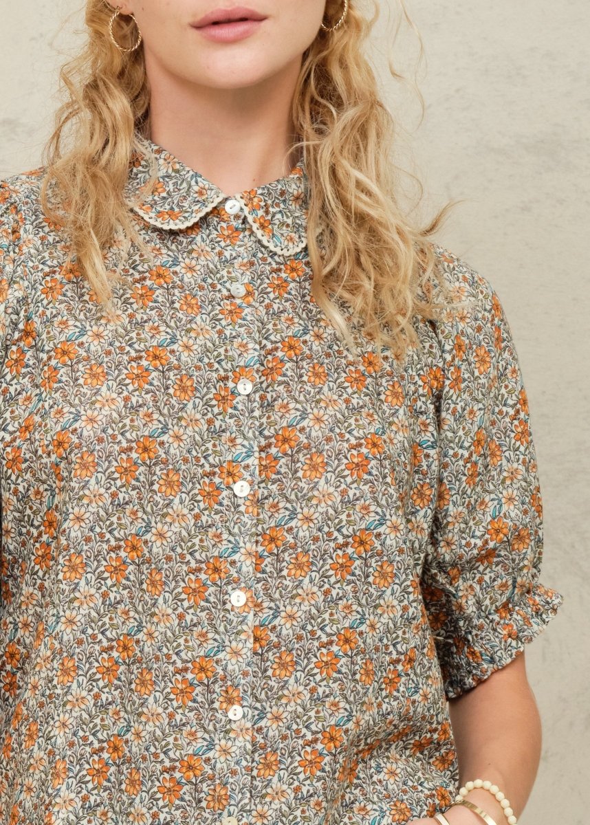 Jaci Print Top in Multi from M.A.B.E at Edito boutique