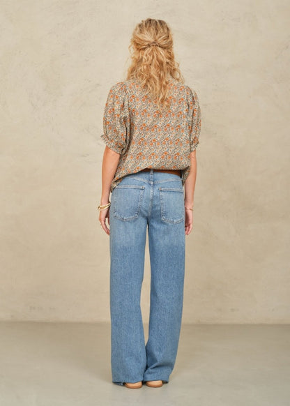 Jaci Print Top in Multi from M.A.B.E at Edito boutique