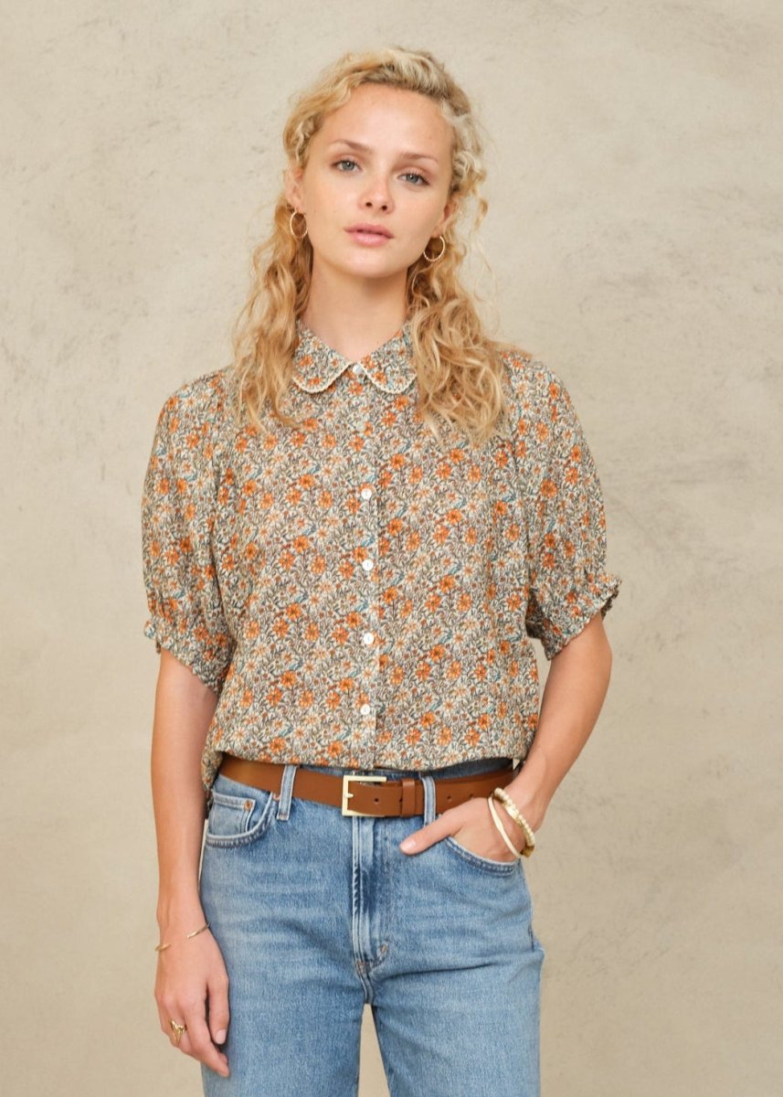Jaci Print Top in Multi from M.A.B.E at Edito boutique