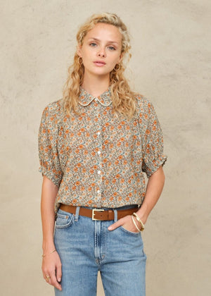 Jaci Print Top in Multi from M.A.B.E at Edito boutique