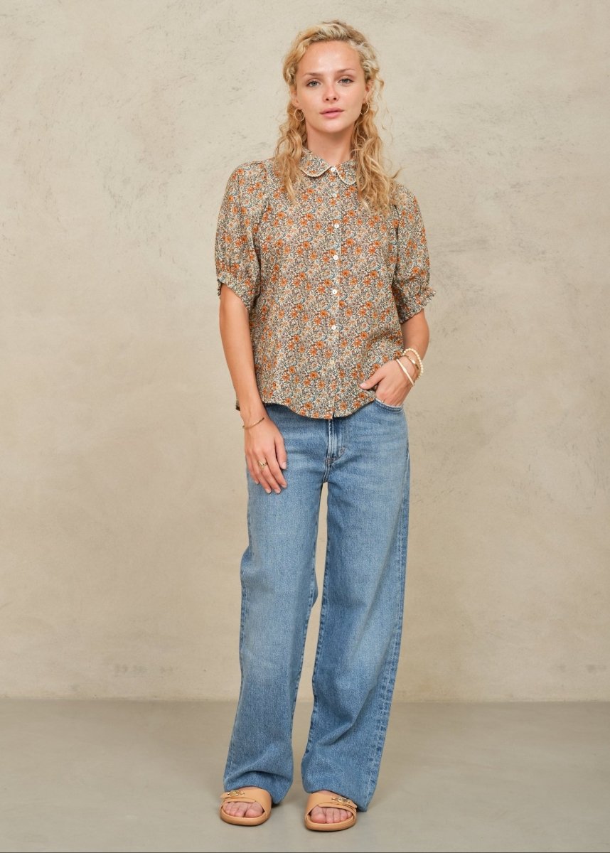 Jaci Print Top in Multi from M.A.B.E at Edito boutique