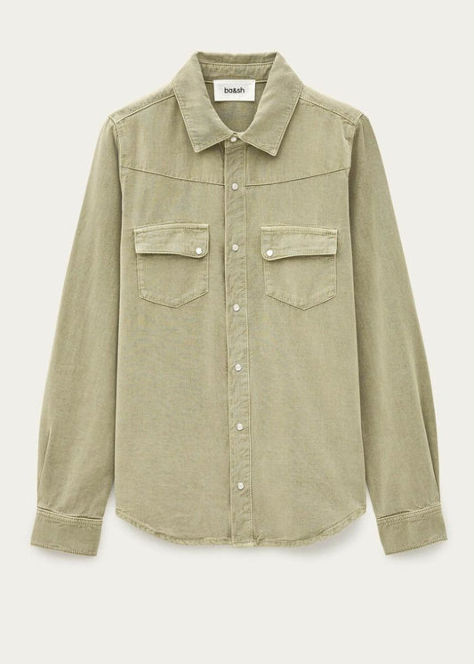 Jada Shirt in Khaki from BA&SH at Edito boutique
