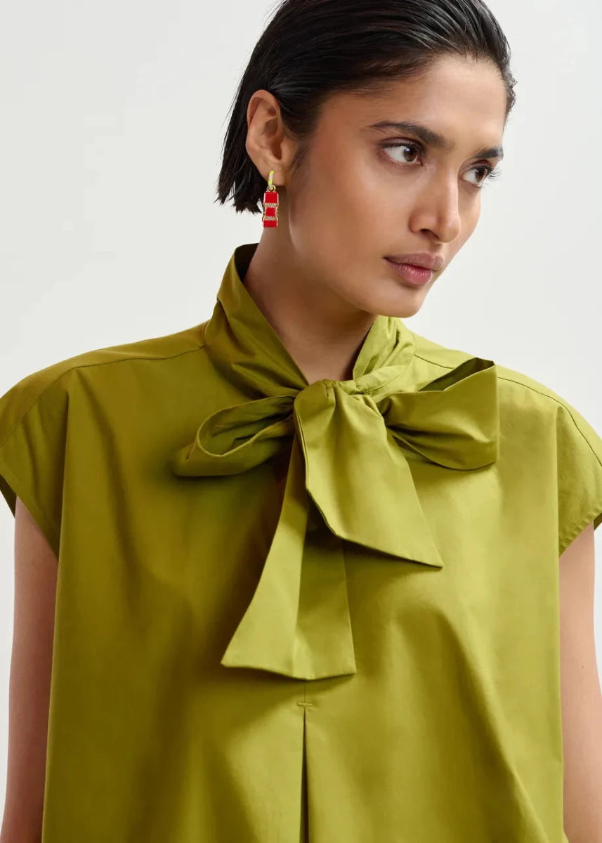 Jalaysia Sleeveless Top in Green from ESSENTIEL ANTWERP at Edito Boutique