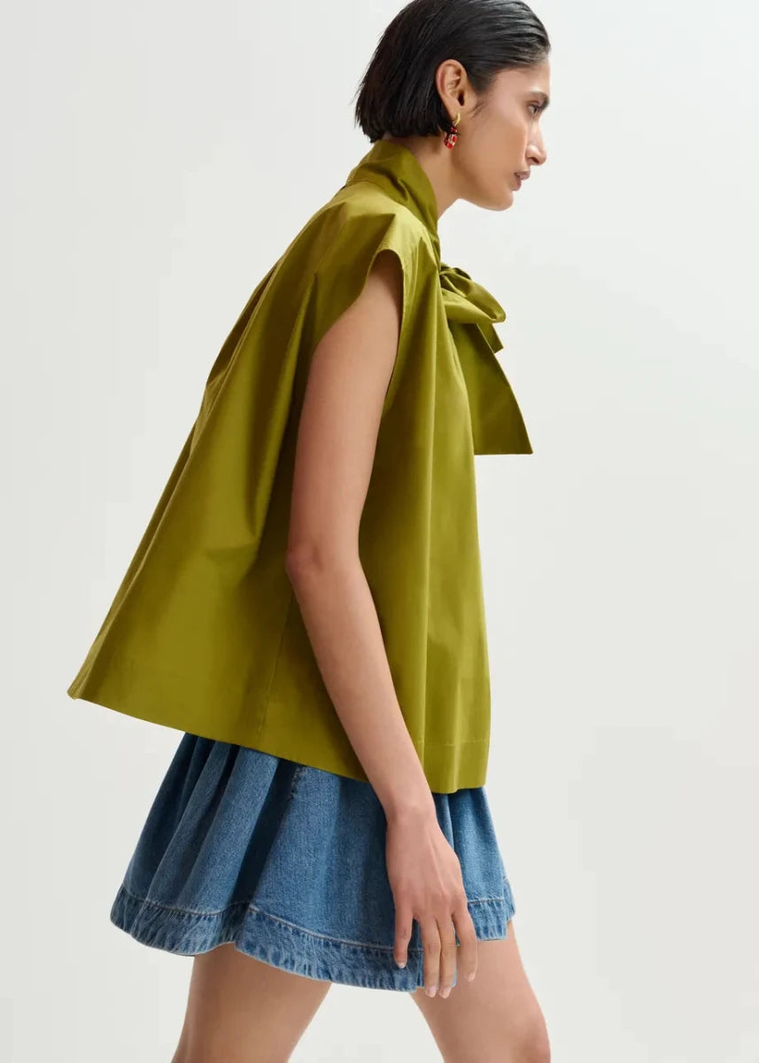 Jalaysia Sleeveless Top in Green from ESSENTIEL ANTWERP at Edito Boutique