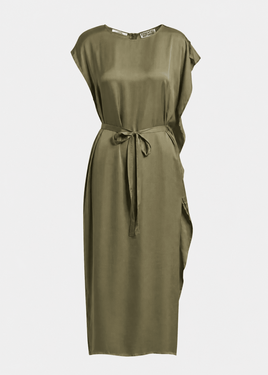 Jaliyah Dress in Olive from ESSENTIEL ANTWERP at Edito Boutique
