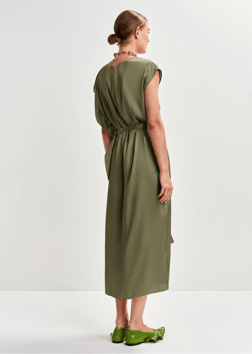 green beaded cocktail dress Lyrena Strapless Beaded Mini Dress Green main image 1