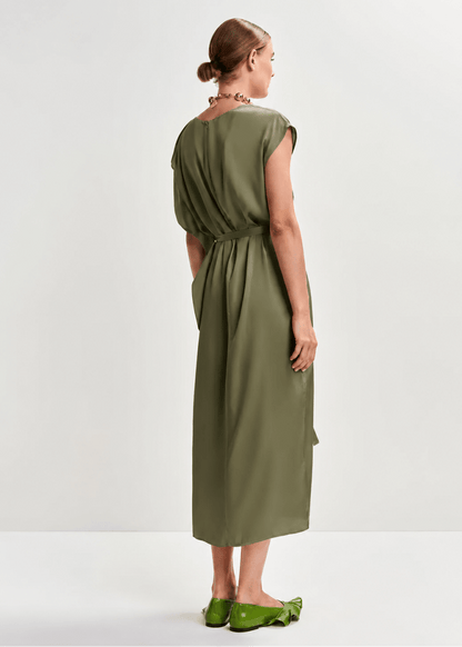 Jaliyah Dress in Olive from ESSENTIEL ANTWERP at Edito Boutique