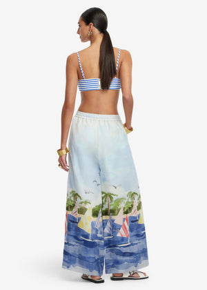 Jamie Wide Leg Pants in Nautical from LEO LIN at Edito boutique