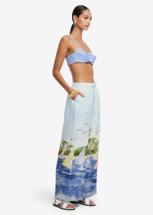 Jamie Wide Leg Pants in Nautical from LEO LIN at Edito boutique