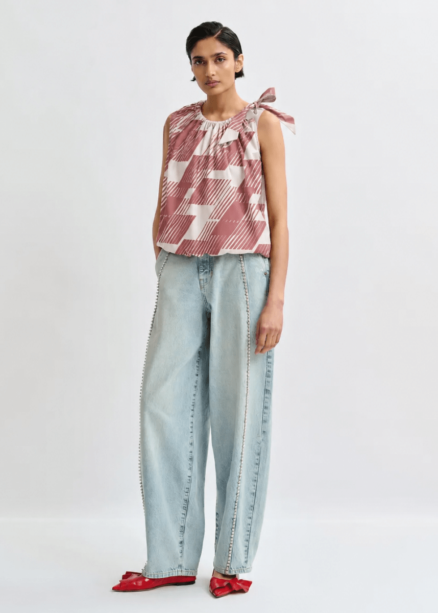 Jaylah Top in Etruscan Red from ESSENTIEL ANTWERP at Edito Boutique