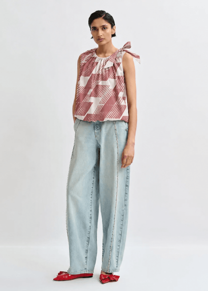 Jaylah Top in Etruscan Red from ESSENTIEL ANTWERP at Edito Boutique