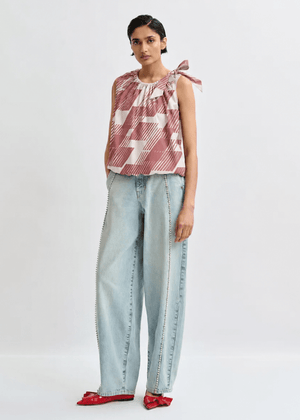Jaylah Top in Etruscan Red from ESSENTIEL ANTWERP at Edito Boutique