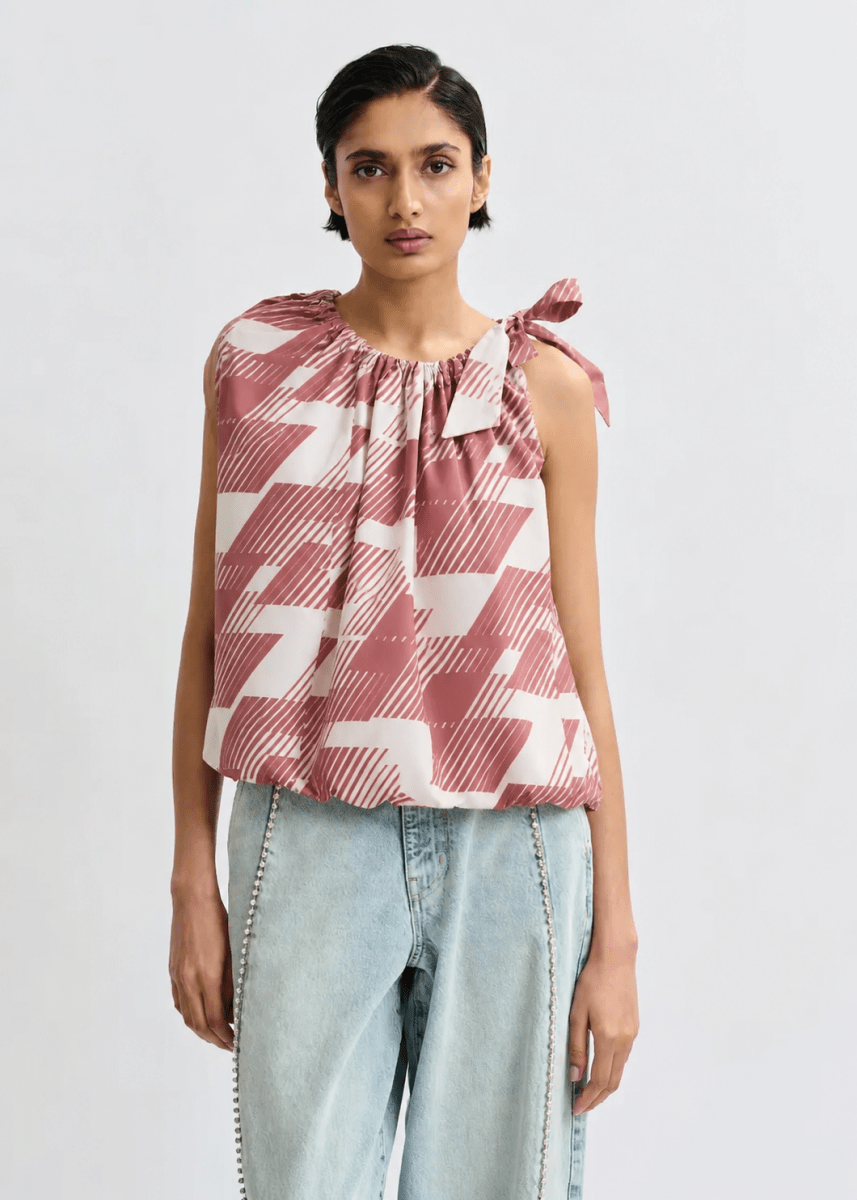 Jaylah Top in Etruscan Red from ESSENTIEL ANTWERP at Edito Boutique