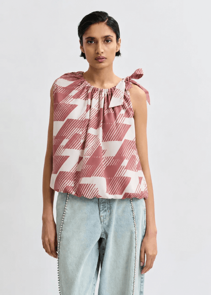 Jaylah Top in Etruscan Red from ESSENTIEL ANTWERP at Edito Boutique