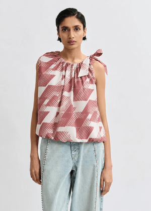 Jaylah Top in Etruscan Red from ESSENTIEL ANTWERP at Edito Boutique