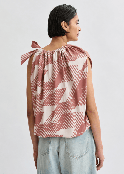 Jaylah Top in Etruscan Red from ESSENTIEL ANTWERP at Edito Boutique