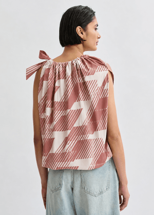 Jaylah Top in Etruscan Red from ESSENTIEL ANTWERP at Edito Boutique