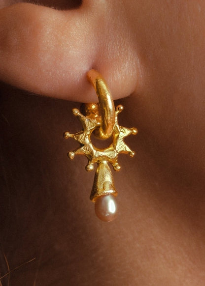 Jester's Wheel Hoops from RUBY JACK at Edito Boutique